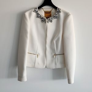 Ted Baker London White Embellished Jacket